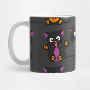 Cute Funny Black Cat Mug